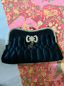 Black Party Handbag Without Belt