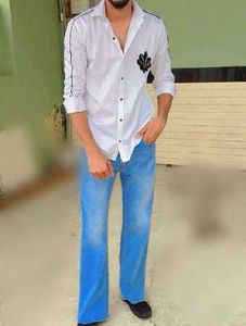 it's a shirt , jeans