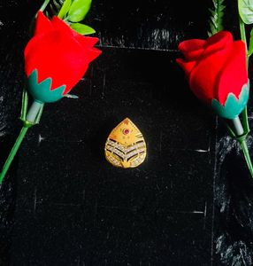 Gold & Diamond Leaf Pendant