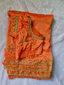 Elegant Embroidered Saree