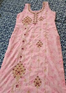 Embroidery Pink Kurta