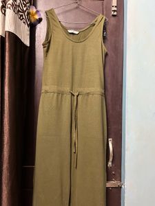 Olive Green Jumpsuit - Casual & Comfortable