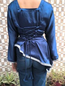 Y2k Corset Assymetrical Festive Kurti💙