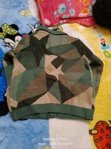 Army Print Sweater