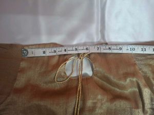 Golden Blouse with Net Sleeves