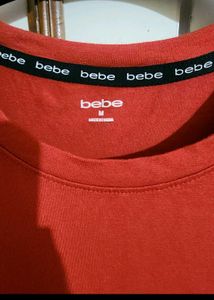 Bebe Red Hot Slim Fit T Shirt