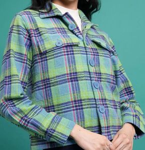 Plaid Cropped Jacket