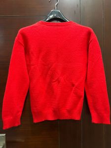Red Graphic Pullover