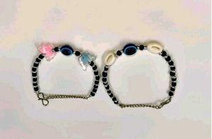 Beaded Charm Bracelet Set