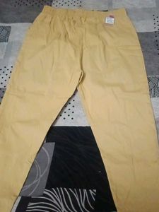 Casual Yellow Pants