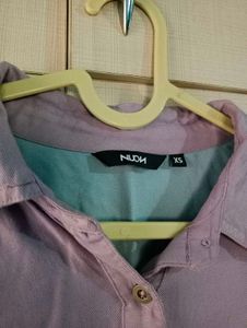 Trendy Color Block Crop Shirt