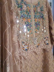 Beautiful Pakistani  High Low dress  3pc