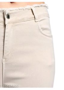 Beige  Skinny Jeans (Size-28)