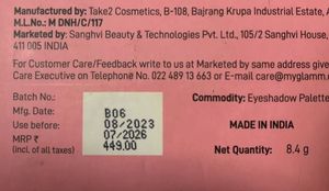 POPxo MyGlamm Vibe Check Eyeshadow Kit