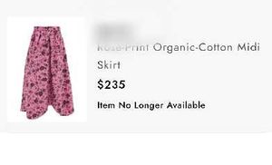 Pink Floral Ethnic Skirt
