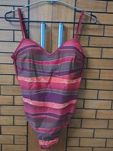 Striped One Piece Swimsuit