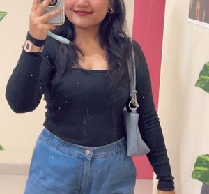 Fitted Black Top ♠️