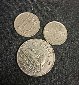 3 Vintage Coins (1960s-1980)