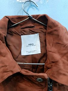 🇺🇸 Mango Leather Imported Short Jacket