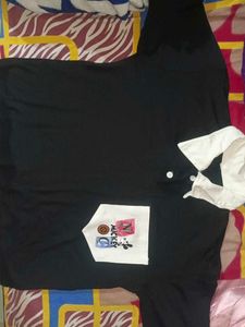 Black & White Mickey Polo Shirt