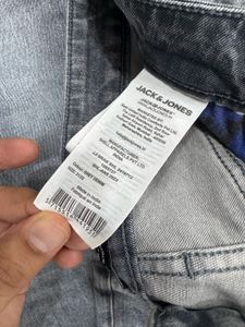 Jack &amp; Jones Grey Denim Jeans