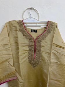 Chanderi Festive Kurta