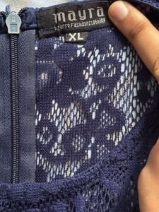 Mayra Women’s Navy Net Top