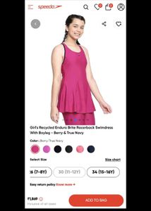 Speedo Swim Dress with Boyleg