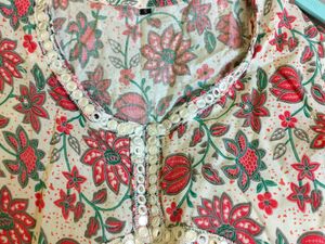 Floral Print Tunic Top