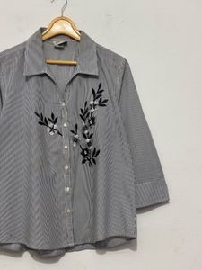 Embroidery Strips Shirt