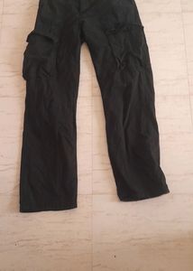 Baggy Cargo Black Color 26 Size