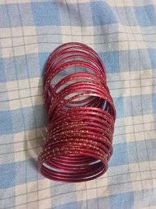 Red &amp; Purple Bangles