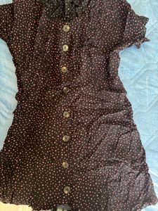 Polka Dot Button-Down Dress