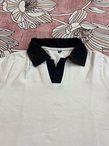 Cute White &amp; Black T-Shirt