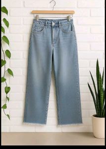 Wide Leg Denim Jeans