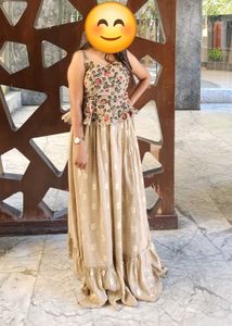 Floral Crop Top & Maxi Skirt Set