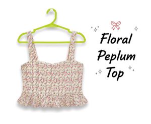 Floral Peplum Top