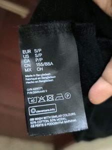 H&amp;M Modal-blend Black wrap dress