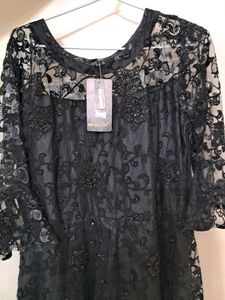 Elegant Black Ethnic Gown