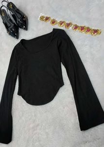 Long Sleeve Black Top