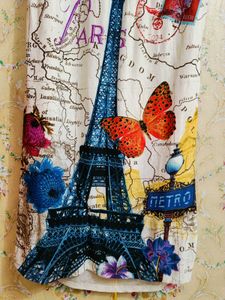 Paris Print Sleeveless Tunic