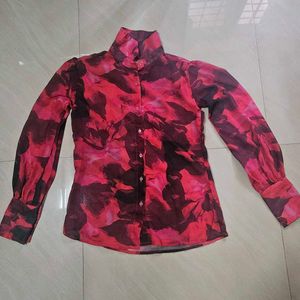 Stylish Red Patterned shirt