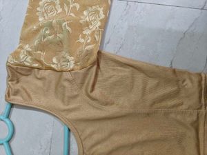 Lace Sleeve Crop Top Blouse