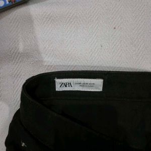 Zara Black Denim Shorts