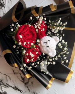 Rose & Bear Bouquet