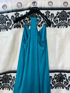 H&amp;M Teal Halter Dress