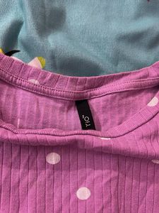 Purple Long Sleeve Top