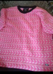 Pink Patterned Sweater