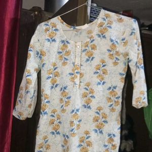 Floral Print Kurta