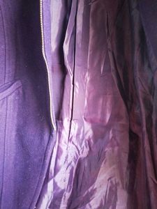 Wool Purple Coat